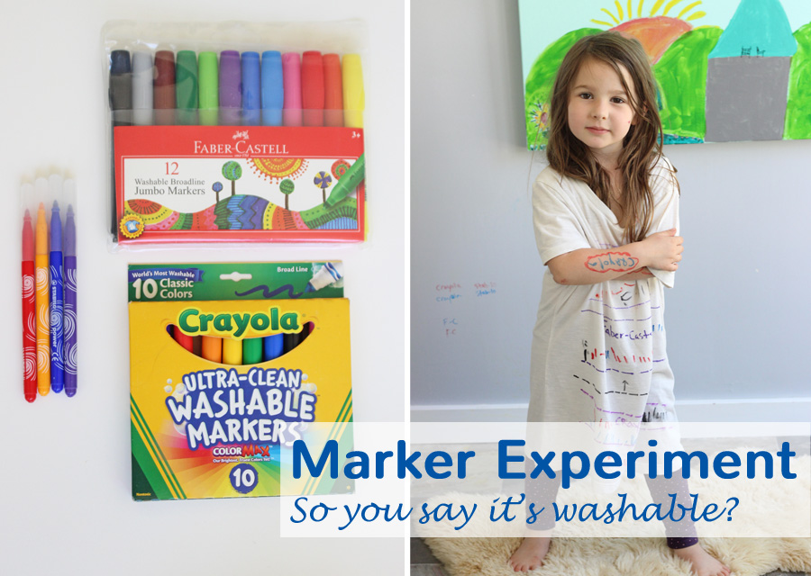 Washable Marker Experiment - The Art Pantry